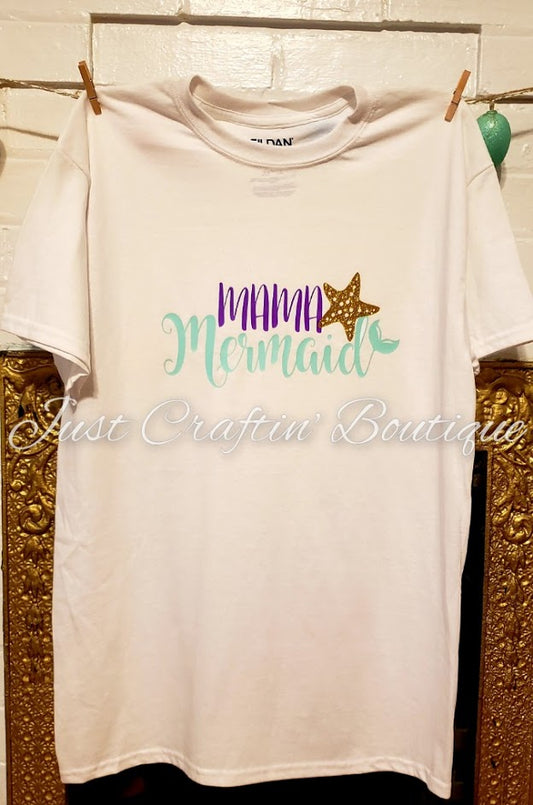 Mama Mermaid // Custom Mom Mermaid Party Shirt // Mermaid Party Shirt