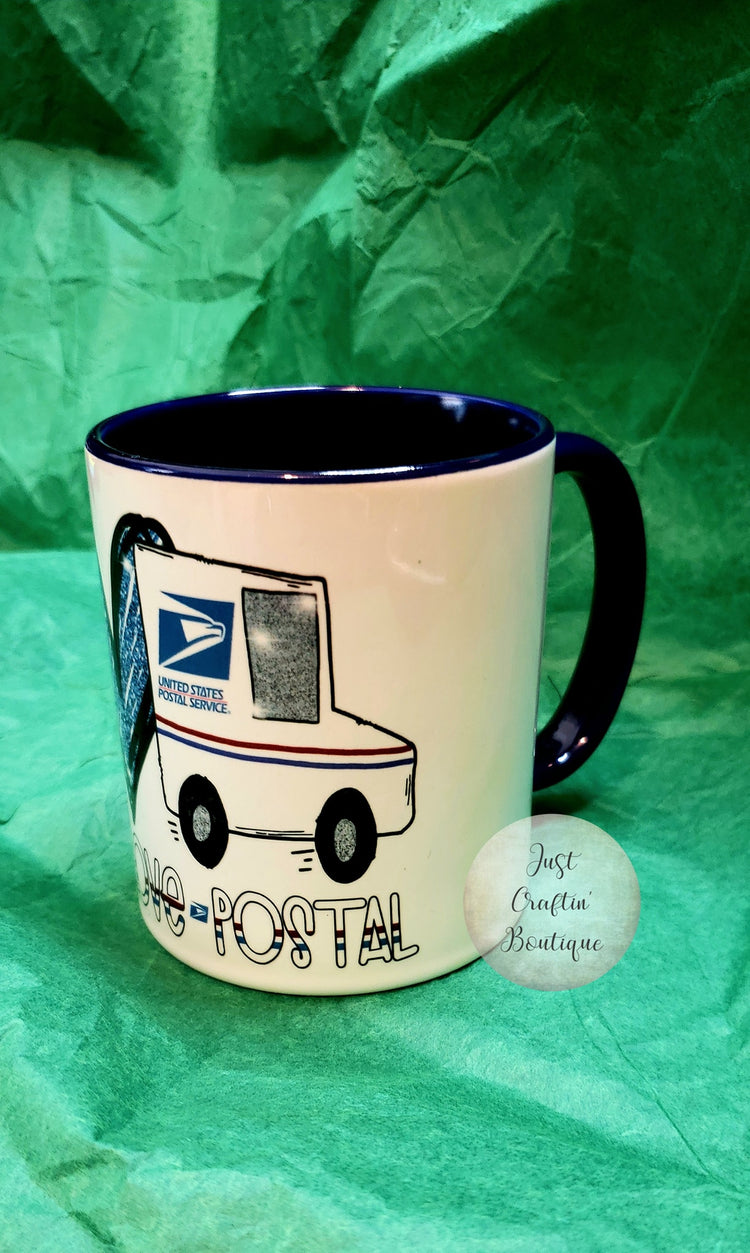 Peace Love Postal Mug // Custom Postal Sublimated Mug