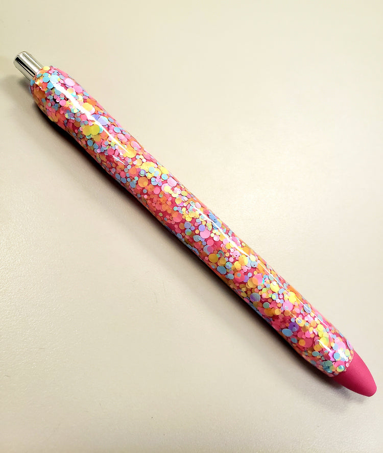 Glitter Pens / Dot Glitter // One Color With Name // Custom Sealed Glitter Gel Pens