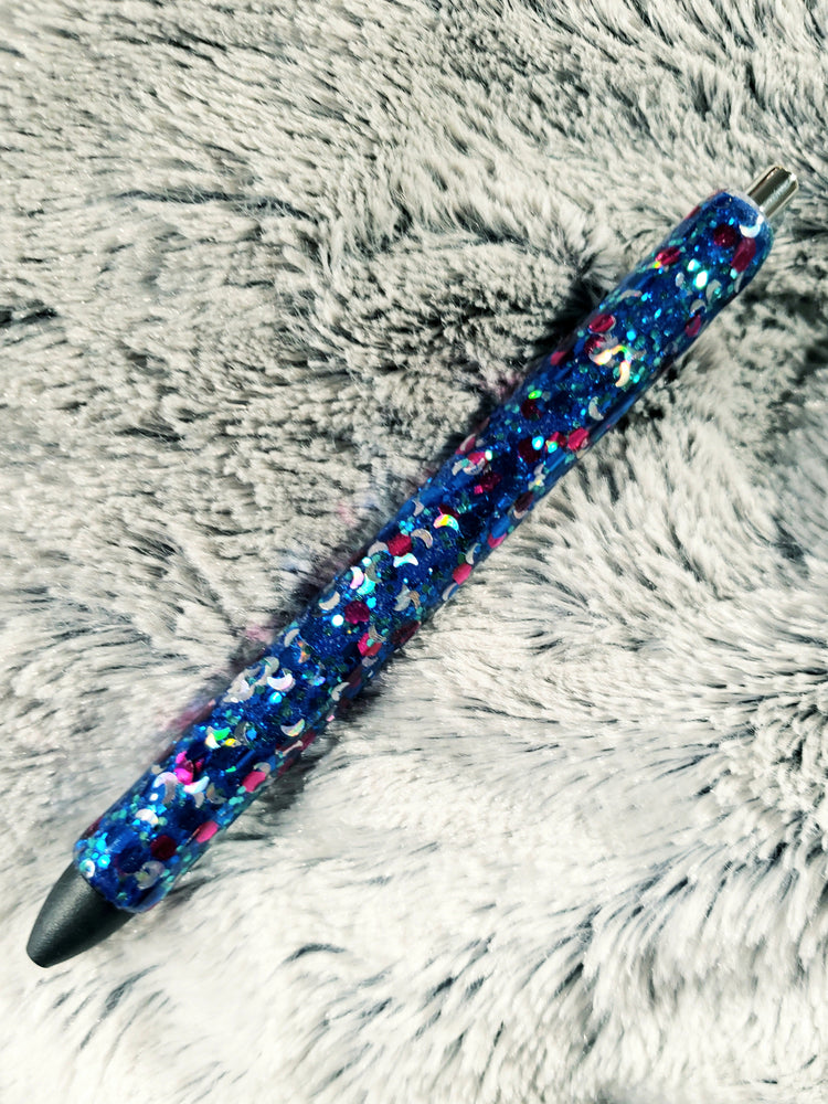 Selenophile Chunky Glitter Pens / Custom Name Pen // Solid Glittered Pens // Custom Glitter Pen
