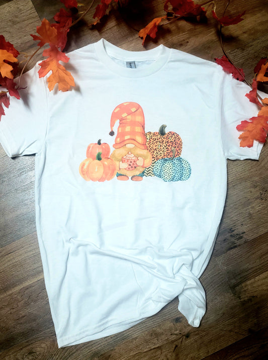 Fall Gnome w/Pumpkins // Ready To Go Shirt