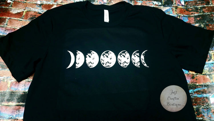 Moon Phases / It's Just A Phase // Custom Adult Statement Tee