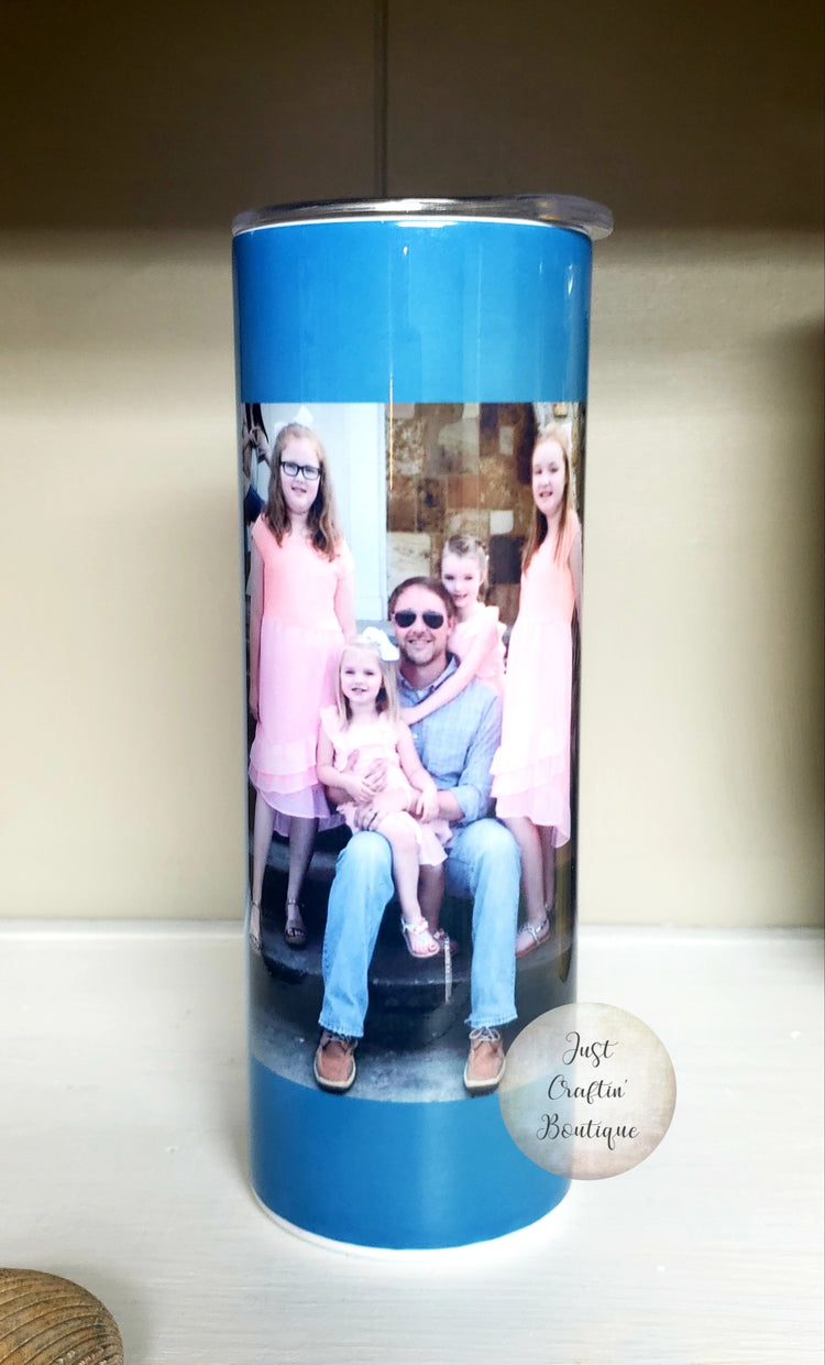 Custom Photo Tumbler w/Quote // Custom Sublimated Tumbler