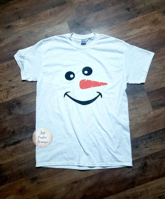 Snowman Face Shirt // Christmas Shirt
