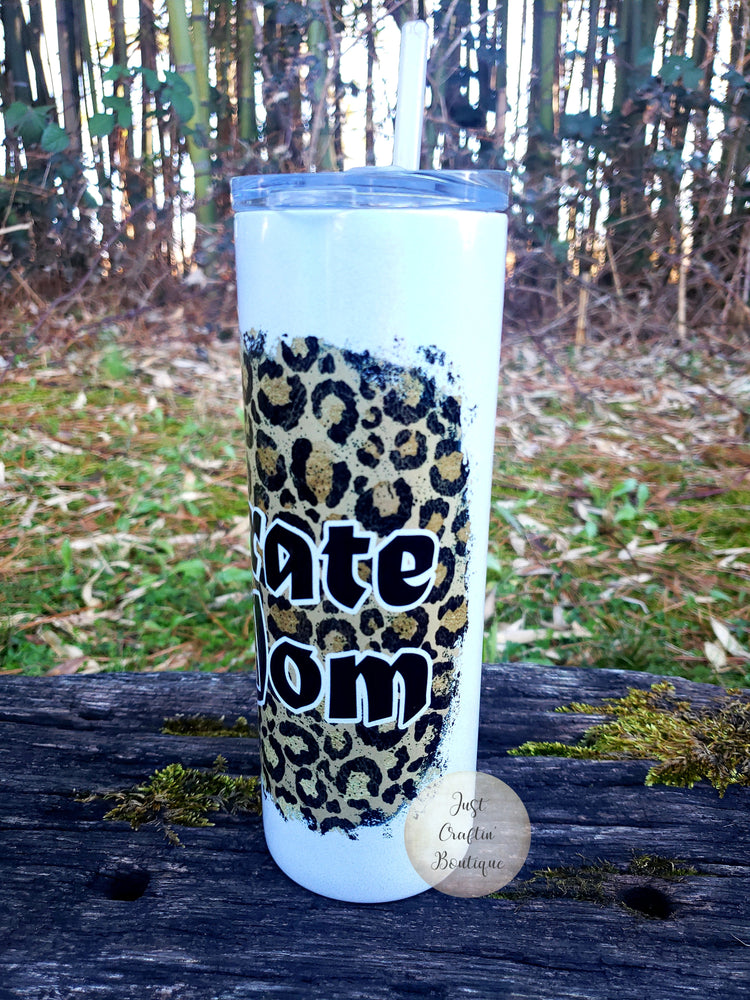 Karate Mom // Custom Mom Tumbler // Shimmery 20oz Tumbler // Sublimation Tumbler