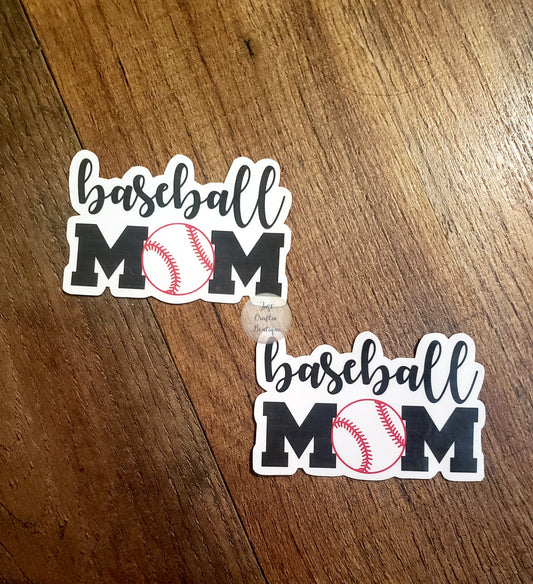 Baseball Mom Sticker // Waterproof Sticker