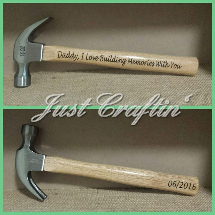 Daddy, I Love Building Memories With You // Custom Hammer // Gift For Dad